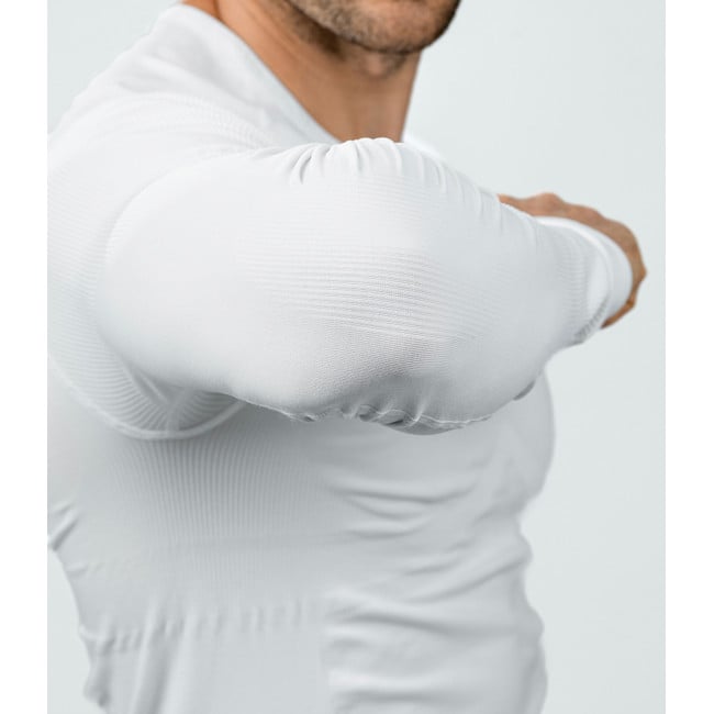Tee-shirt ML Technical Line ATACAMA Col rond Blanc - Summit Outdoor