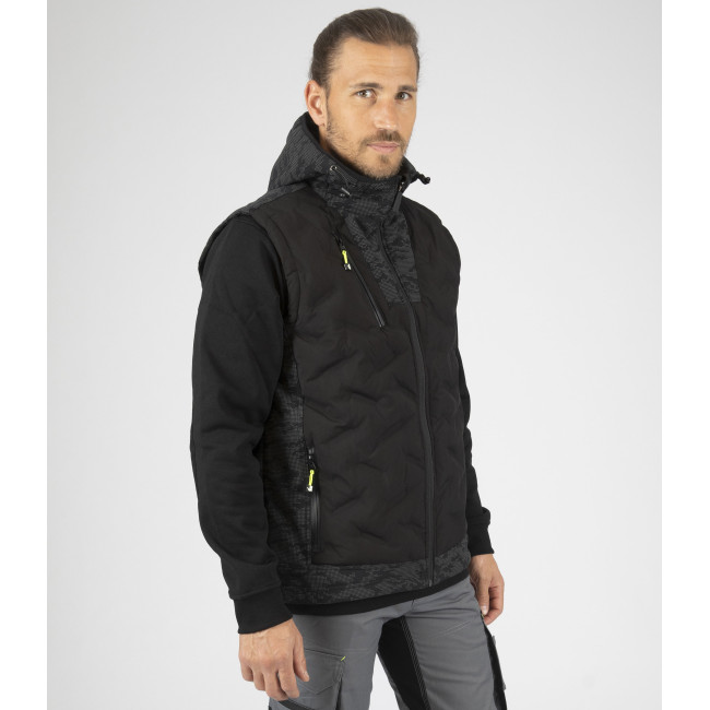 Doudoune de travail sans manche BARRES Noir - North Ways
