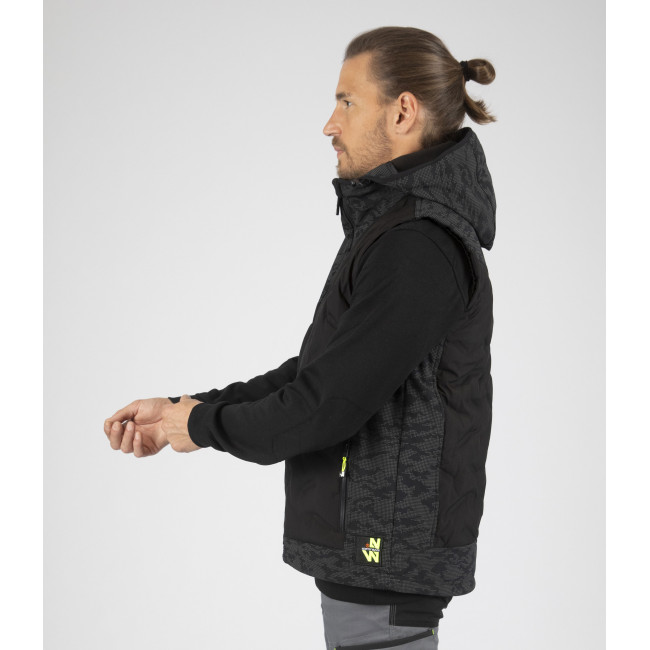 Ärmellose Arbeitsdaunenjacke BARRES Schwarz - North Ways
