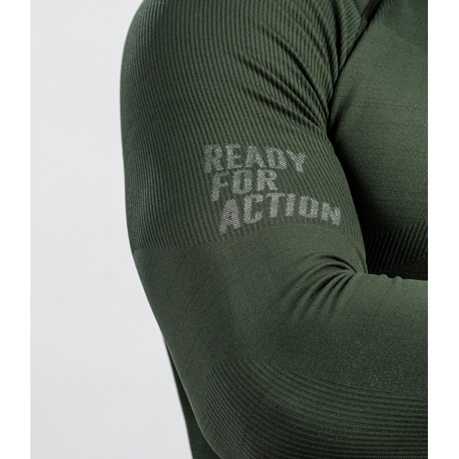 Sweat col zip ALASKA Extreme line Vert OD - Summit Outdoor