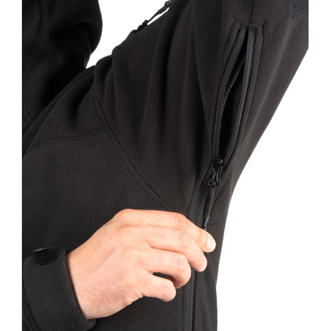 Veste polaire à capuche AR T.O.R.D. Noire - Outrider
