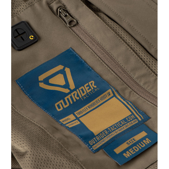 Kurtka przeciwwiatrowa z kapturem LW T.O.R.D. Ranger Zielona - Outrider