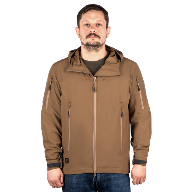 Veste coupe-vent à capuche LW T.O.R.D. Coyote - Outrider