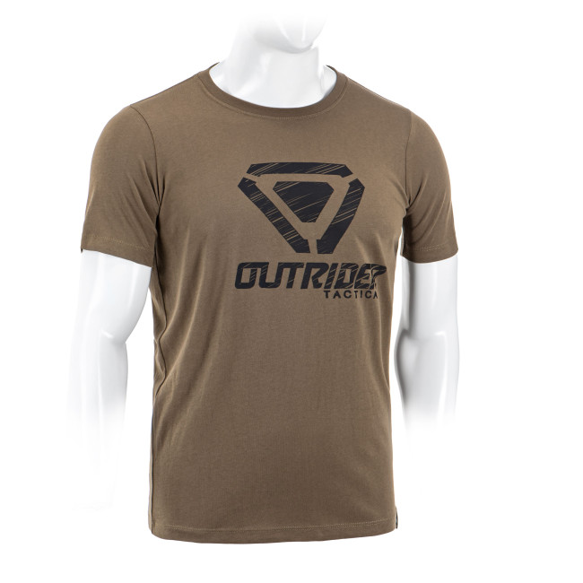 OT T-shirt met gestreept logo Krokodil - Outrider