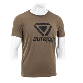 OT T-shirt met gestreept logo Krokodil - Outrider
