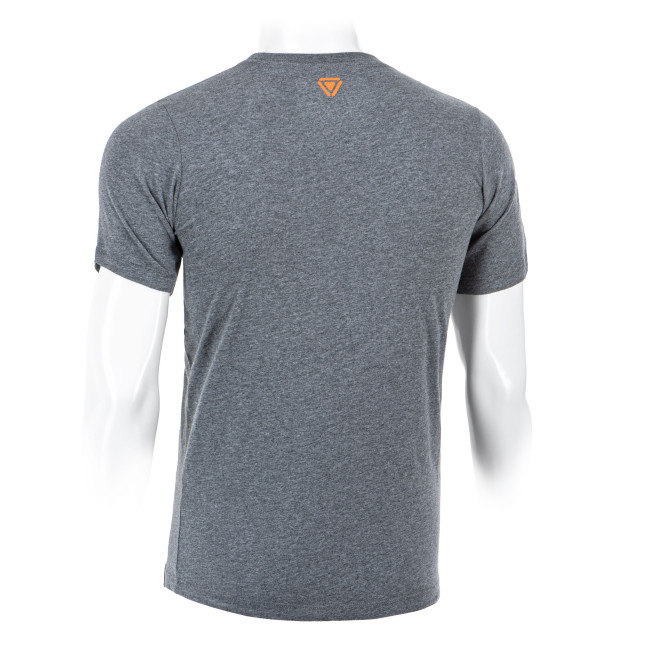 T-shirt OT met halftoon logo Grijs gemêleerd - Outrider