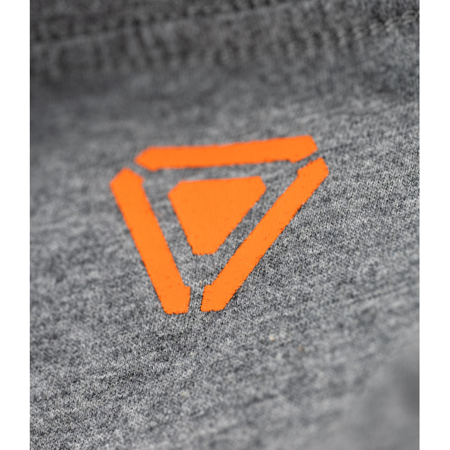 T-shirt OT met halftoon logo Grijs gemêleerd - Outrider