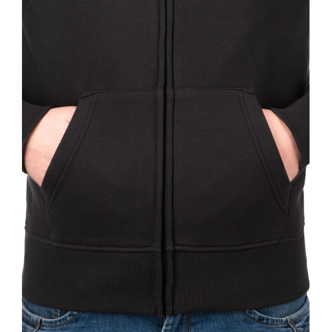 Bluza z kapturem na zamek OT z logo Czarna - Outrider