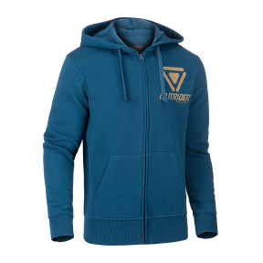 Bluza z kapturem na zamek OT z logo Niebieska - Outrider