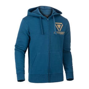 Sweat à capuche zippé OT avec logo Bleu - Outrider