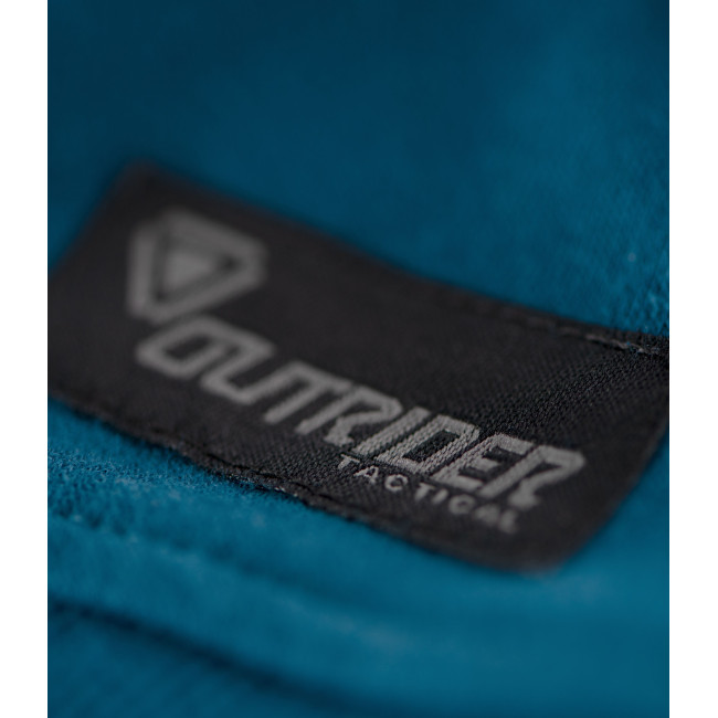 Sweat à capuche zippé OT avec logo Bleu - Outrider