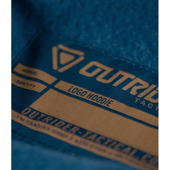 Hoodie OT met logo Blauw - Outrider