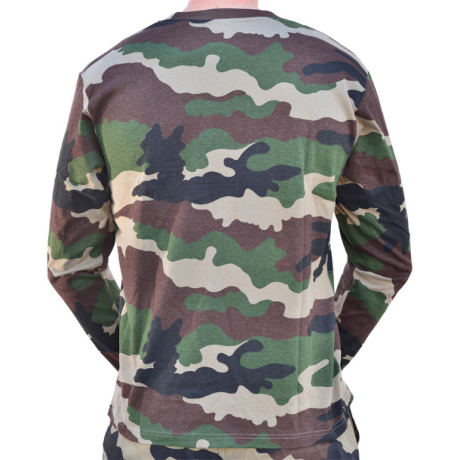 Langärmliges Camouflage T-Shirt CE