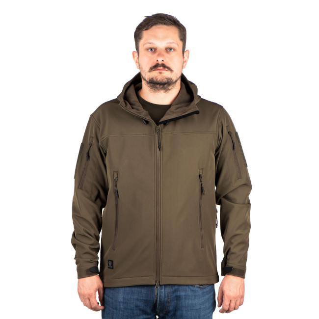 Softshell-Jacke mit Kapuze AR T.O.R.D. Ranger-Grün - Outrider