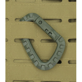 Mousqueton plastique vert - 101 Inc