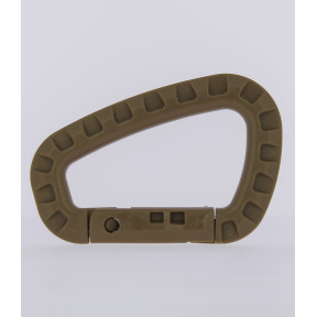 Plastikkarabiner braun - 101 Inc