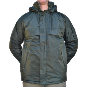 Coupe-Vent fourré imperméable vert armée