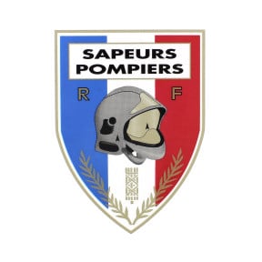 Autocollant triangulaire Sapeurs Pompiers