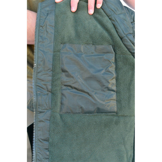 Coupe-Vent fourré imperméable Kaki - CityGuard