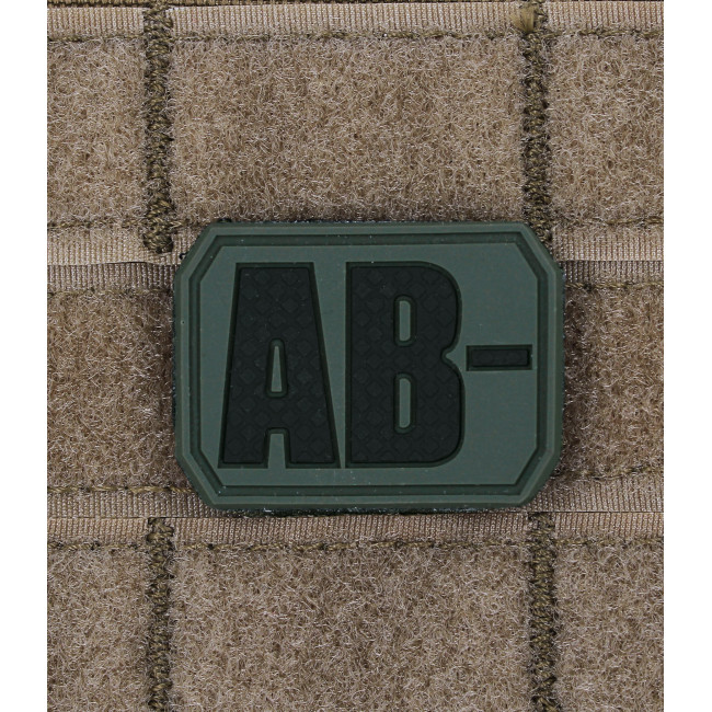 Patch 3D de groupe sanguin AB- Vert OD - Miltec