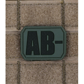 3D Blutgruppen Patch AB- OD Grün - Miltec