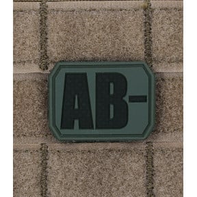 Patch 3D de groupe sanguin AB- Vert OD - Miltec