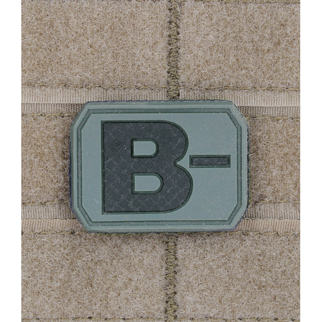 3D Blutgruppen-Patch B- OD Grün - Miltec