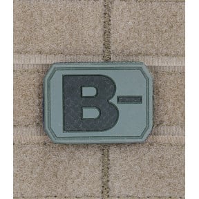 Patch 3D de groupe sanguin B- Vert OD - Miltec