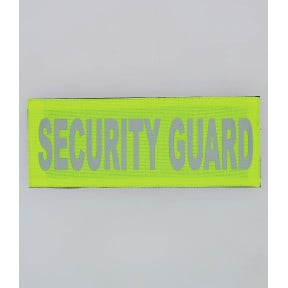 RÜCKENBANNER GELB SECURITY GUARD