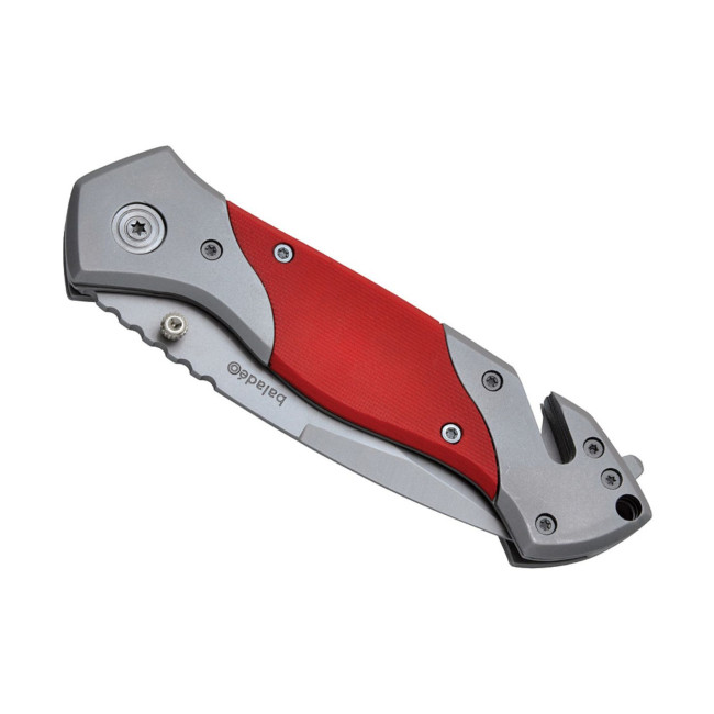 Couteau de sécurité RESCUE rouge - Baladéo