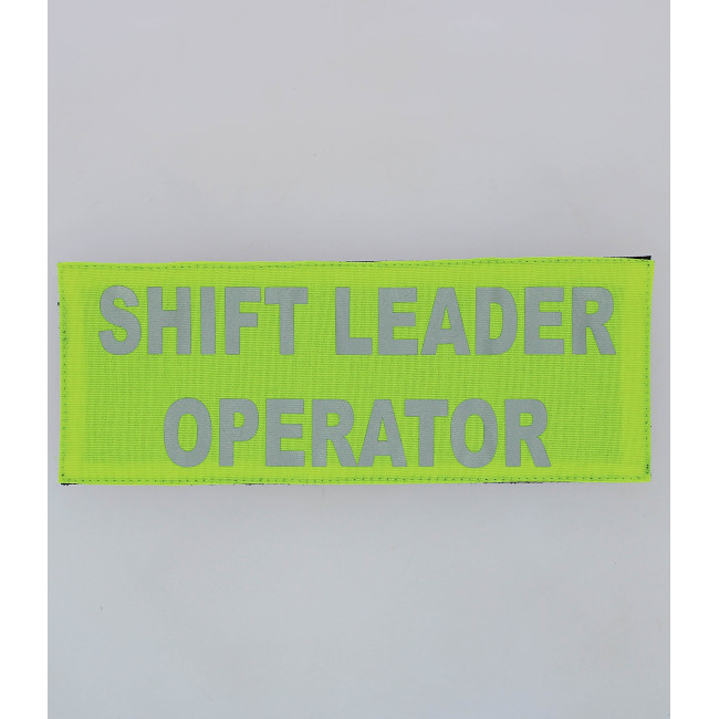 ŻÓŁTA OPASKA NA PLECY SHIFT LEADER OPERATOR