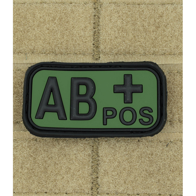Blutgruppen Patch AB+ OD Grün - JTG