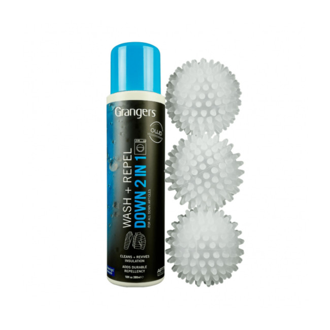 Zestaw środka czyszczącego hydrofobowego 300mL + 3 kulki - Grangers