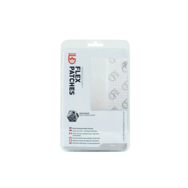 2 transparente Nylon-Ripstop-Flicken 7,6 x 12,7 cm Tenacious Tape - Gear Aid