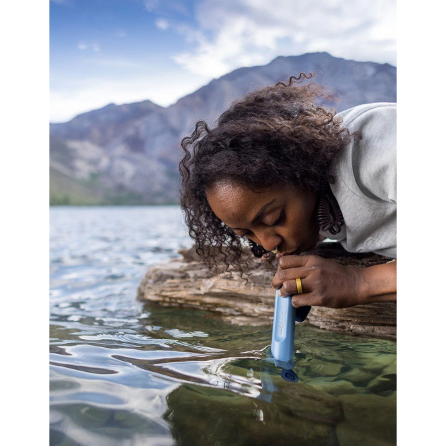 Personal peak serie col 1 blauw rietje - Lifestraw