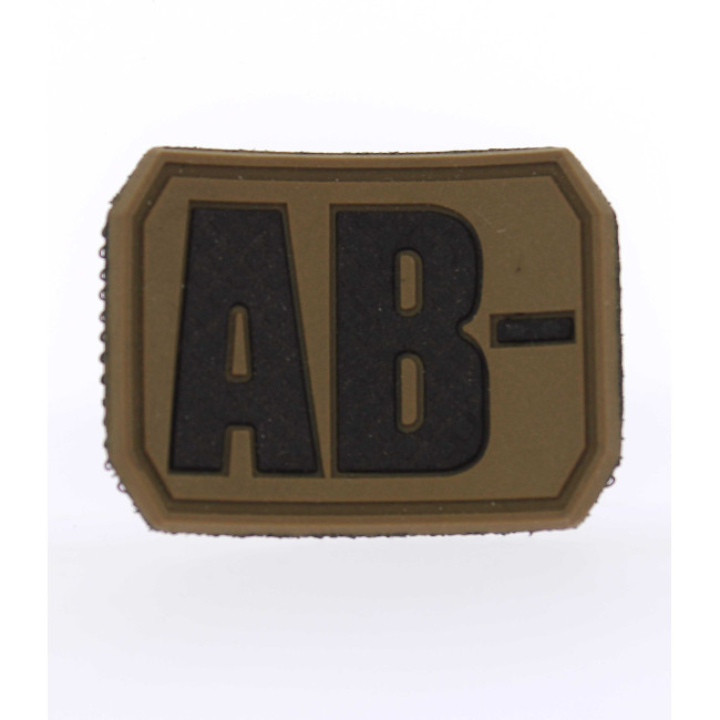 3D Patch bloedgroep AB- Coyote - Miltec