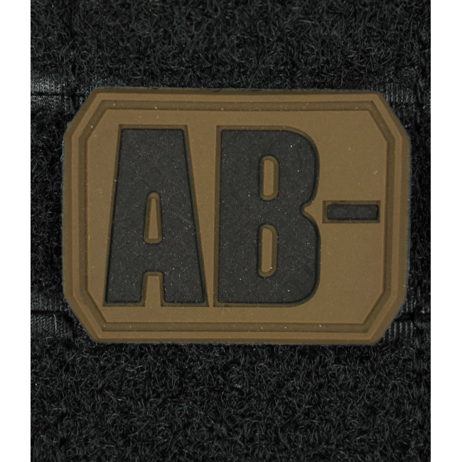 3D Blutgruppen Patch AB- Coyote - Miltec