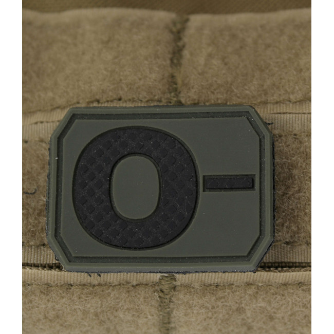 Patch 3D de groupe sanguin O- Vert OD - Miltec