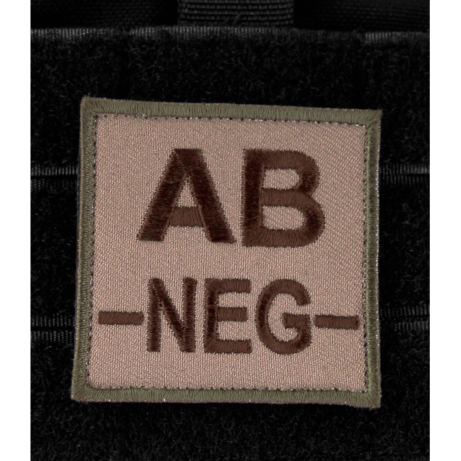 Blutgruppen-Abzeichen AB- Braun auf Beige - DMB