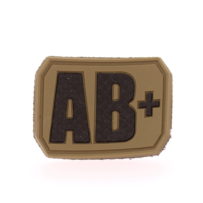 3D Patch bloedgroep AB+ Coyote - Miltec