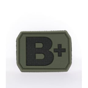 Patch 3D de groupe sanguin B+ Vert OD - Miltec