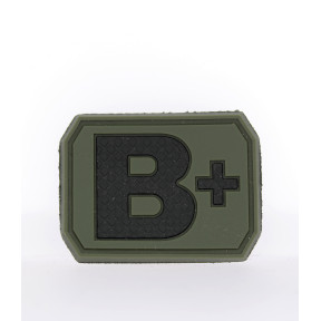 Patch 3D de groupe sanguin B+ Vert OD - Miltec