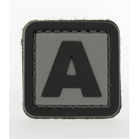 Naszywka 3D PVC litera A - 101 Inc