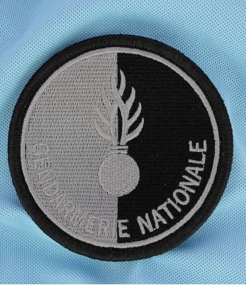 Ecusson Gendarmerie Nationale non agrée basse visibilité Noir