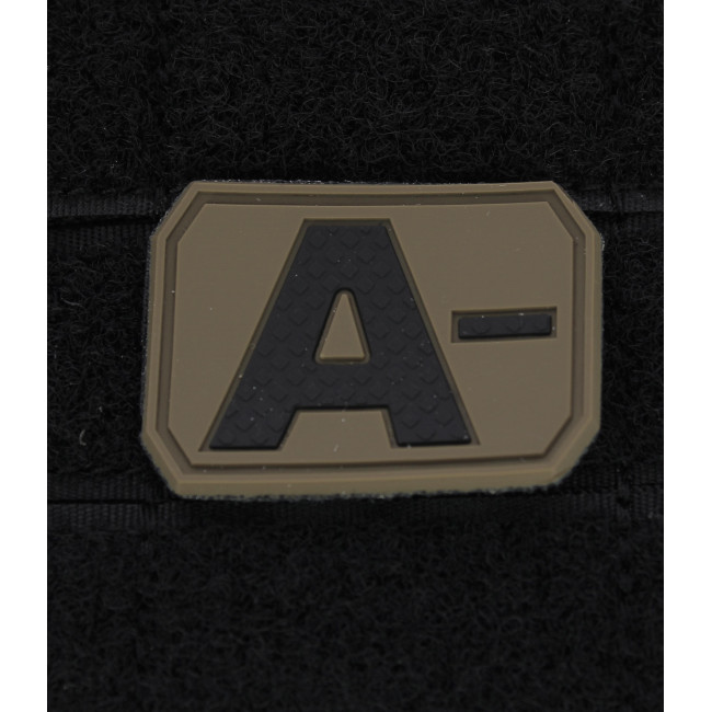 3D Blutgruppen-Patch A- Coyote - Miltec