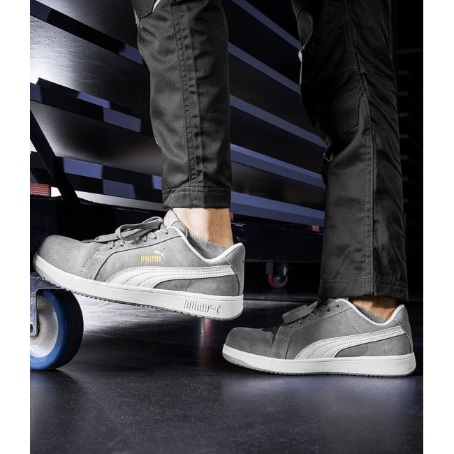 Veiligheidsschoenen Iconic laag grijs S1PL HRO SR - Puma