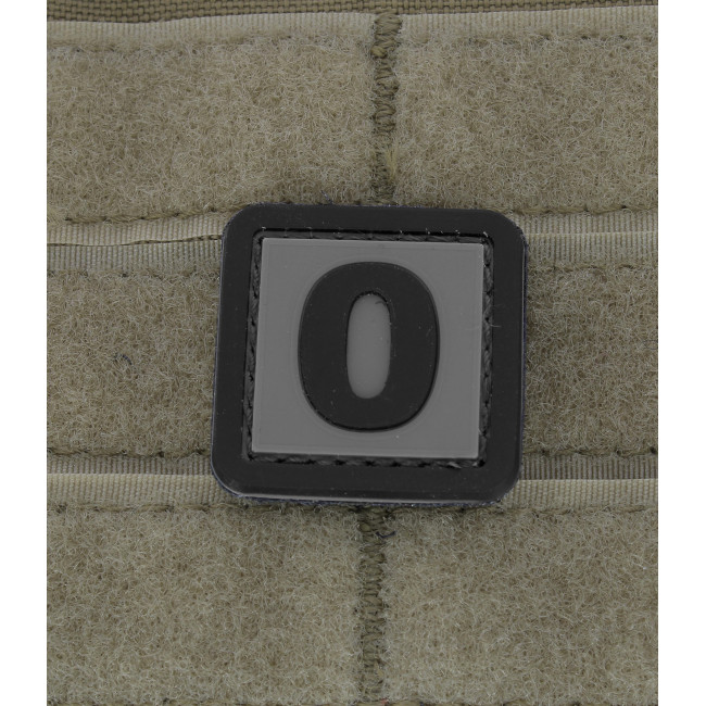 3D PVC patch letter O - 101 Inc
