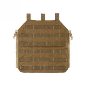 Panneau arrière avec zip pour gilet porte-plaques LT632 - Coyote - Lindnerhof