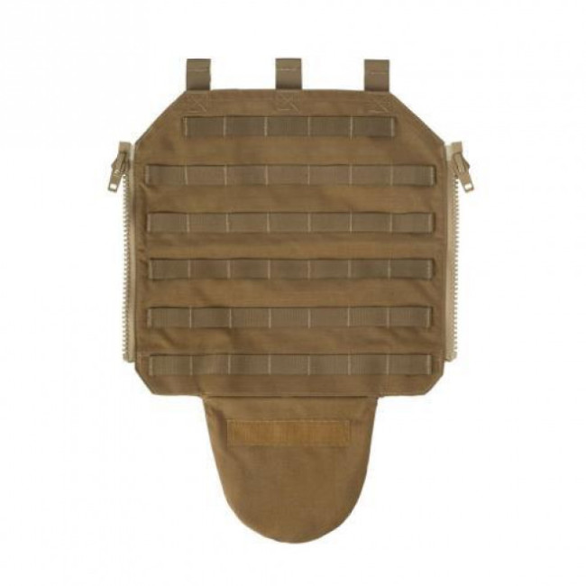 Panneau arrière avec zip pour gilet porte-plaques LT632 - Coyote - Lindnerhof