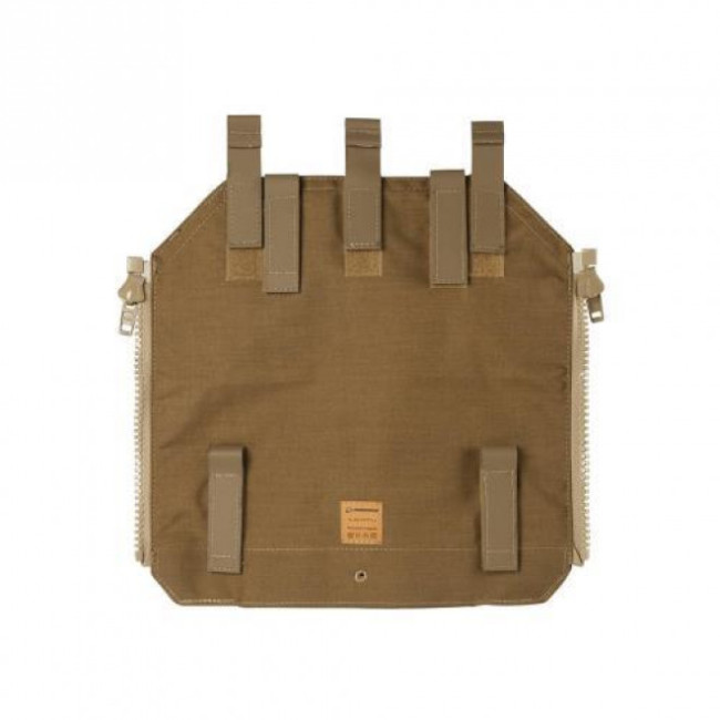 Panneau arrière avec zip pour gilet porte-plaques LT632 - Coyote - Lindnerhof